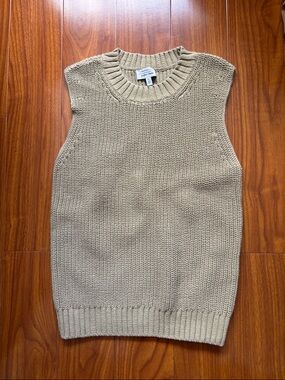 & Other Stories Yellow Green Knit Sleeveless Sweater vest